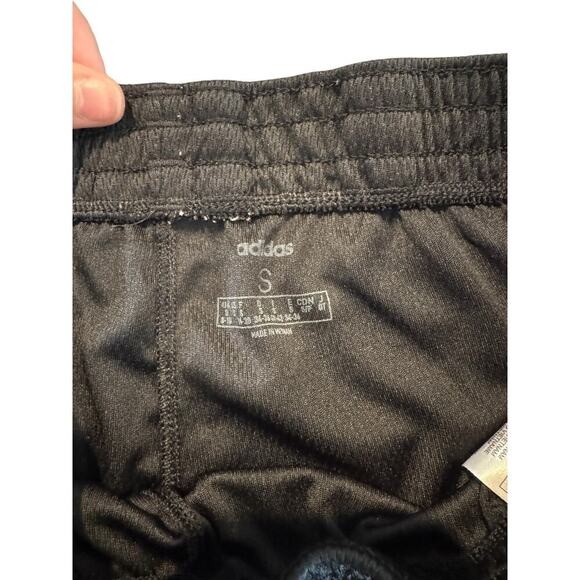 Adidas Women Size Small Shorts Training Athletic 3-Striped Black Workout Running - Picture 5 of 9